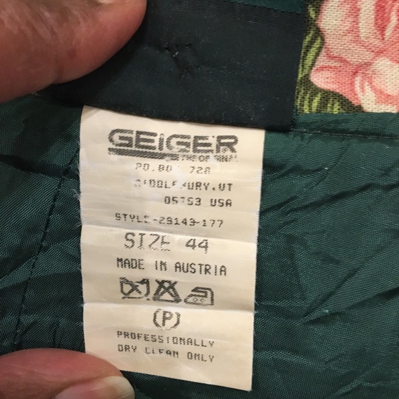 Geiger Vintage Floral Pleated Skirt - Picture 7 of 8